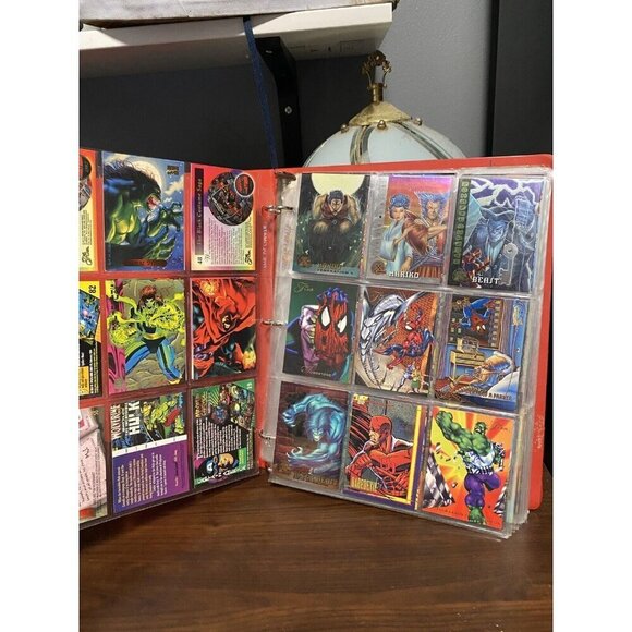 Vintage 90s Marvel Trading Card Binder. Spider-Man, Super man, X-Men Hol… - Picture 6 of 14